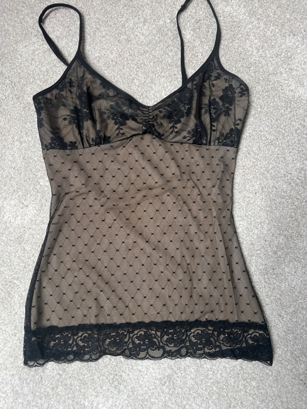 Skweez Couture black Lace Chemise tank -see measurements for size